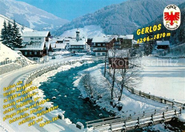 Gerlos Winterpanorama Alpen Fliegeraufnahme