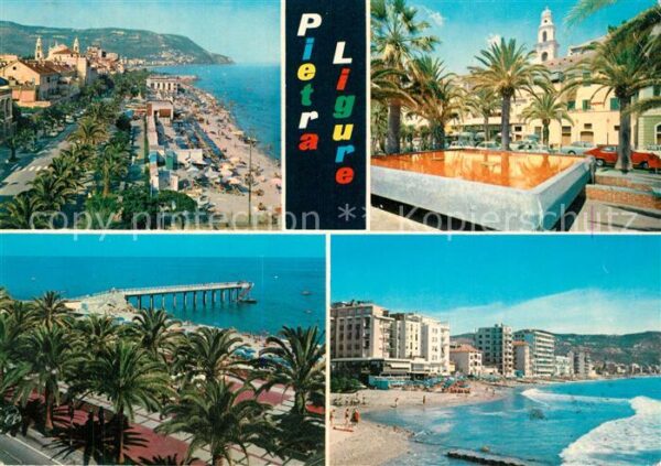 Pietra Ligure Passeggiata a mare e spiaggia Giardini