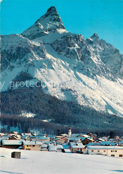Ehrwald Tirol Winterpanorama mit Sonnenspitze Mieming