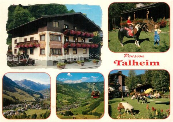 Saalbach-Hinterglemm Pension Talheim Pony Reiten Bergbahn La