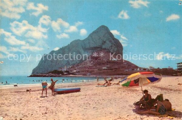Calpe Playa de Levante al fondo Penón de Ifac