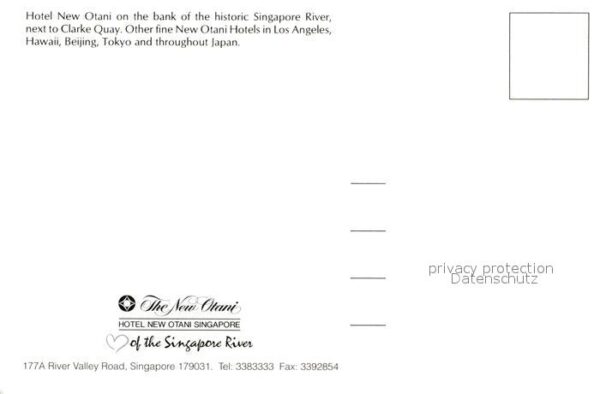 Singapore Hotel New Otani on the bank of Singapor – Bild 2