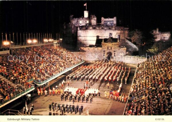 Edinburgh Scotland Military Tattoo Castle at night