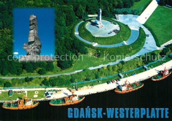 Gdansk Westerplatte Denkmal Fliegeraufnahme