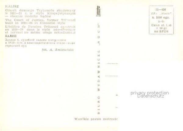Kalisz Gmach dawnego Trybunalu Court of Justic – Bild 2