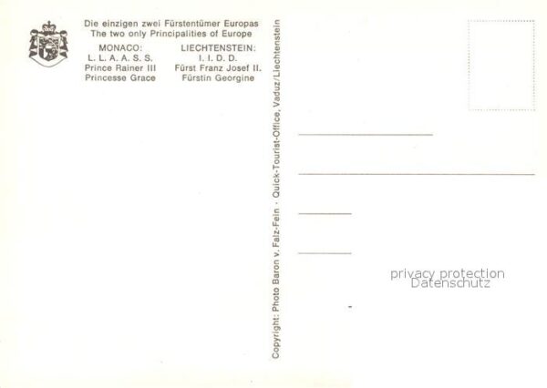 Monaco Principauté de Monaco Fürstentum Liecht – Bild 2
