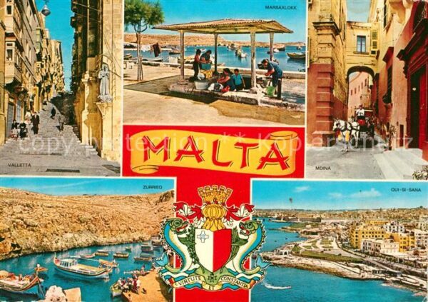 Malta Städte und Dörfer der Insel Wappen