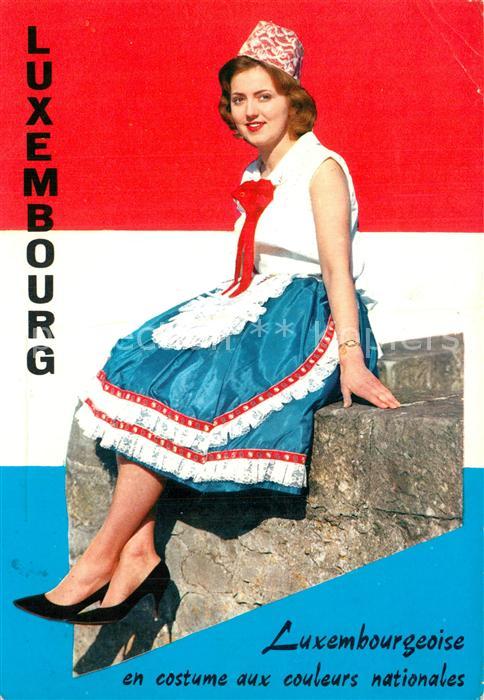 LUXEMBOURG  Luxemburg Luxembourgeoise en costume aux couleurs