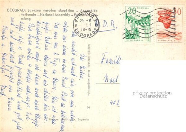 Beograd Belgrad Savezna narodna skupstina Bundesversamm – Bild 2