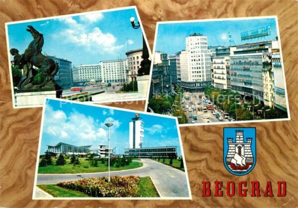 Beograd Belgrad Teilansichten Innenstadt Denkmal Gebäud