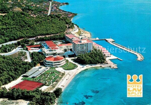 Split Spalato Hotel Lav Fliegeraufnahme