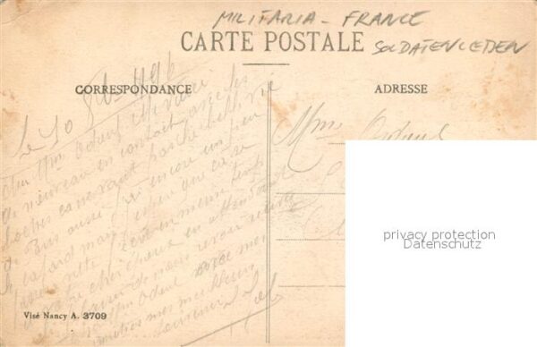 Militaria Frankreich WK1 Soldatenleben Grand Cafe sans rhum a to – Bild 2