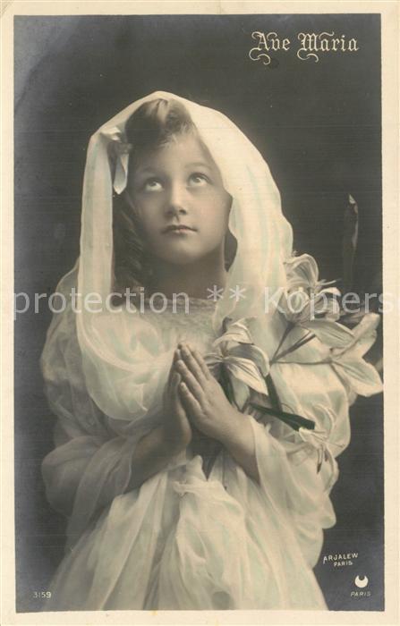 Kinder Child Enfants M?dchen Gebet Ave Maria