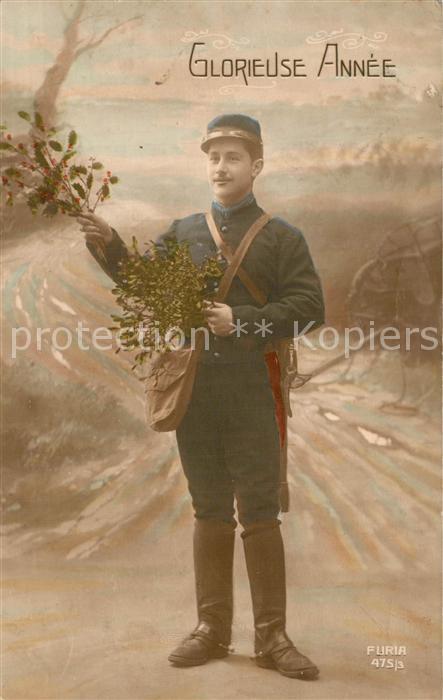 Foto FURIA Nr. 475/3 Neujahr Soldat