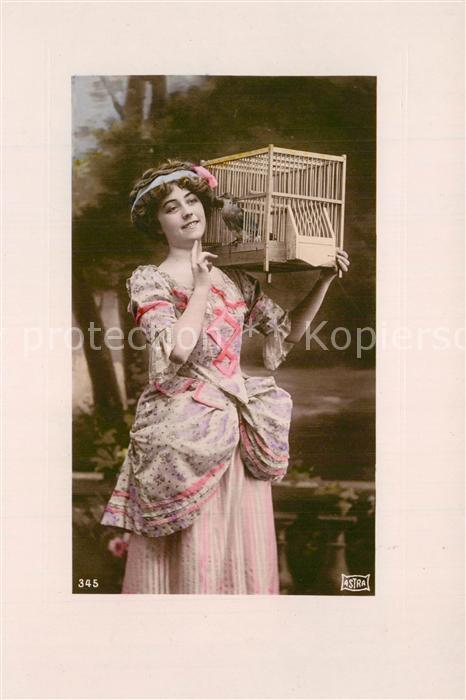 Frauen Vogel Vogelk?fig Foto-Astra-Nr. 345