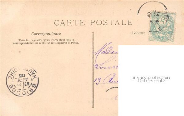 Foto AN Paris (Noyer) Nr. 339 Frau Blumen Glocken Engel – Bild 2
