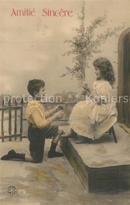 Foto DLG Nr. 271/3 Kinder Freunde Wollkn?uel