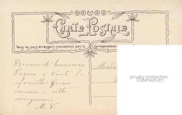 Foto Croissant Paris Nr. 3612 Ostern Mutter mit Tochter Ostereie – Bild 2
