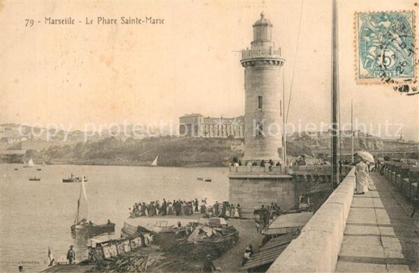 Leuchtturm Lighthouse Marseille Phare Sainte-Marie