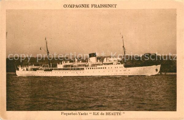 Dampfer Oceanliner Paquebot-Yacht Ile de Beaute