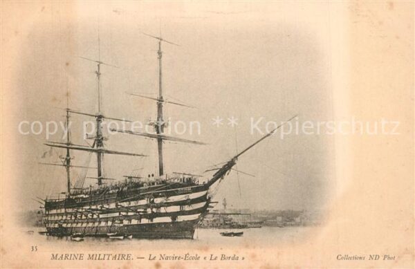Segelschiffe Marine Militaire Navire-Ecole Le Borda