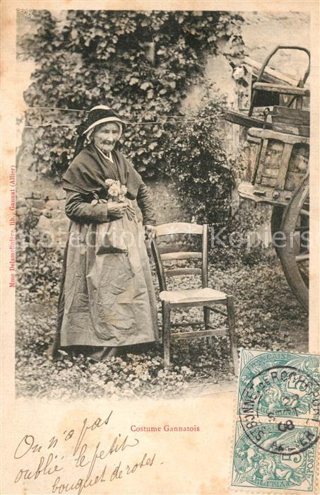 Trachten Frankreich Costume Gannatois