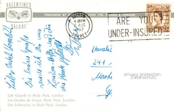 Leibgarde Wache Life Guards Hyde Park London – Bild 2