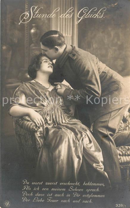 Foto NPG Nr. 339/1 Poesie Stunde des Gl?cks P?rchen