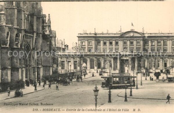 Strassenbahn Bordeaux Cathedrale Hotel de Ville