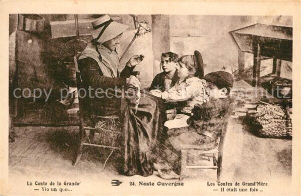 Kinder Child Enfants Les Contes de Grand Mere Ouvergne