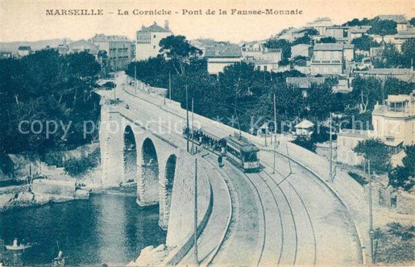 Strassenbahn Marseille Corniche Pont de la Fausse-Mo