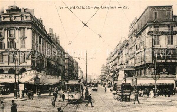 Strassenbahn Marseille Rue Cannebiere