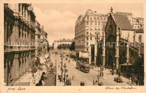 Strassenbahn Lyon Place des Cordeliers