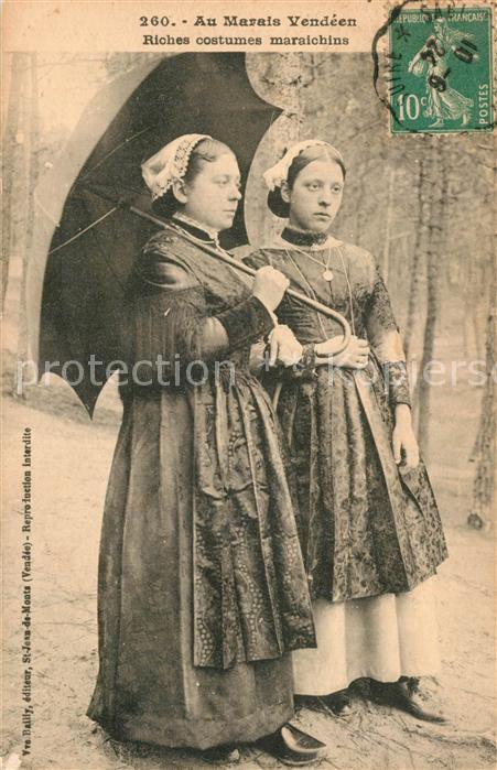 Trachten Frankreich Marais Vendeen Riches Costumes Maraichi