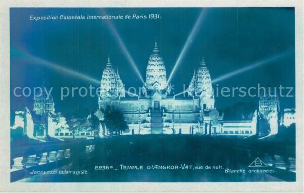 Exposition Coloniale Internationale Pari Temple d_Angkor-Vat