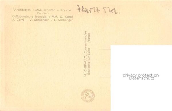 Exposition Internationale Paris 1937 Pavillon de la Norvege – Bild 2