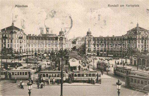Strassenbahn M?nchen Rondell Karlsplatz
