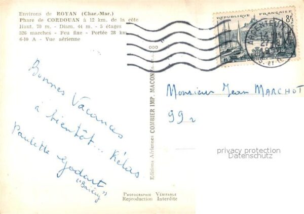 Leuchtturm Lighthouse Royan Phare de Cordouan Vue aerienne – Bild 2