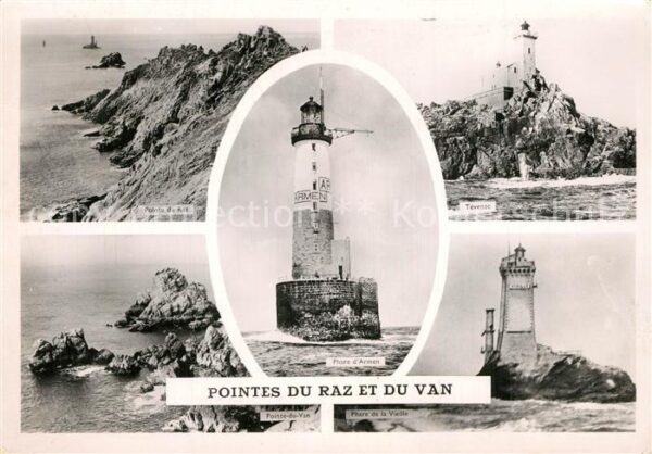 Leuchtturm Lighthouse Phare d_Armen Tevenec Pointes du Raz et