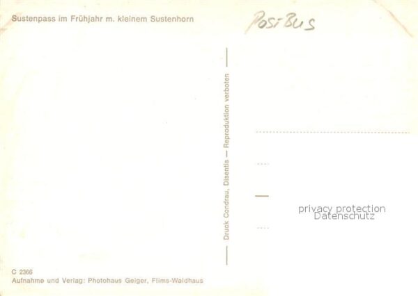 Postbus Sustenpass Sustenhorn – Bild 2