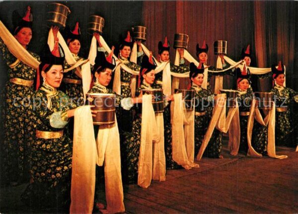 Tanz Taenzer Milkmaid Dance Mongolia