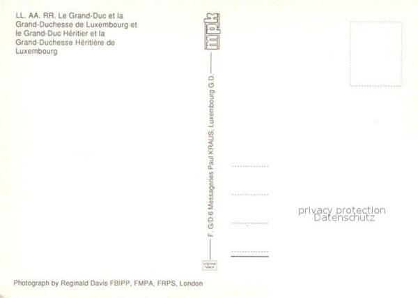 Adel Luxembourg Luxemburg Grand-Duc Grand-Duchesse – Bild 2