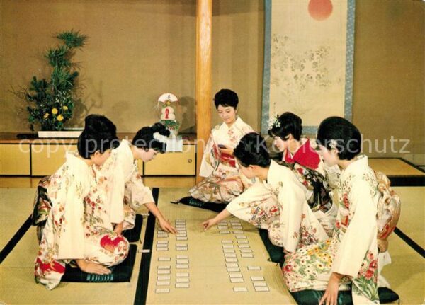 Geisha Japan Poem card game