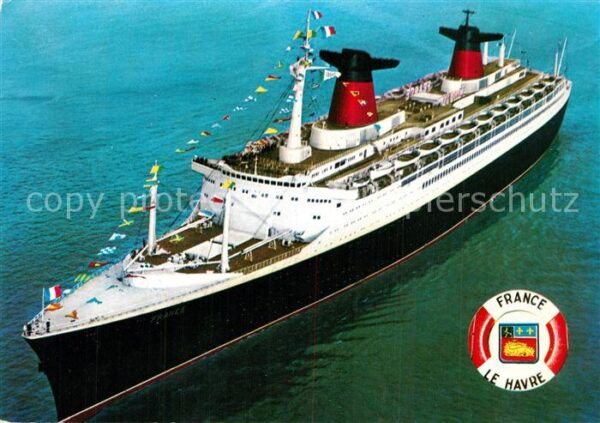 Dampfer Oceanliner France Le Havre