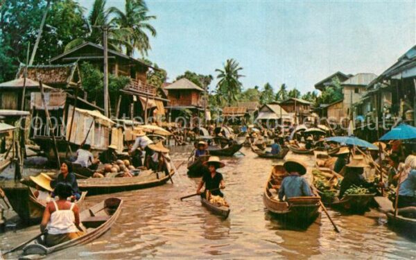 Dhornburi floating Market