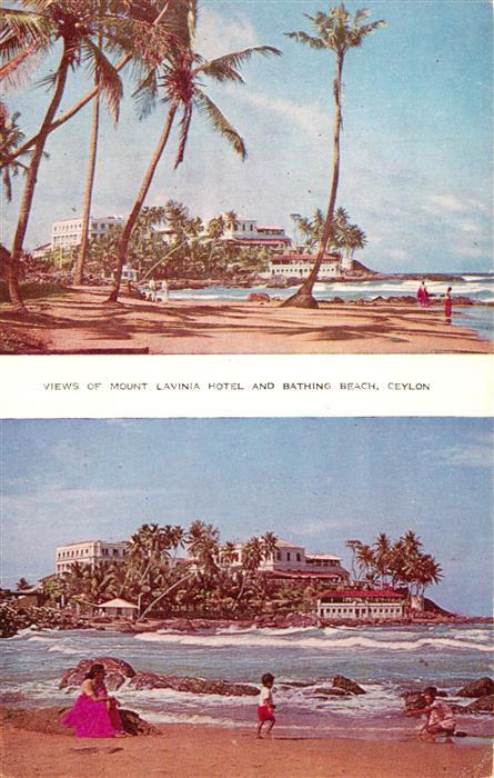Ceylon Sri Lanka Mount Lavinia Hotel and Beach