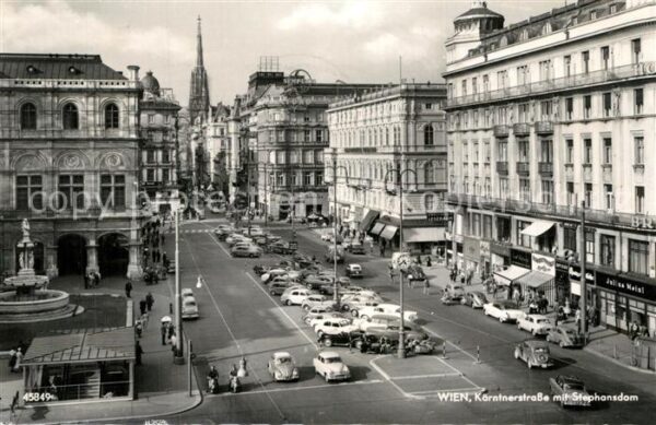 Wien K?rntnerstrasse mit Stephansdom