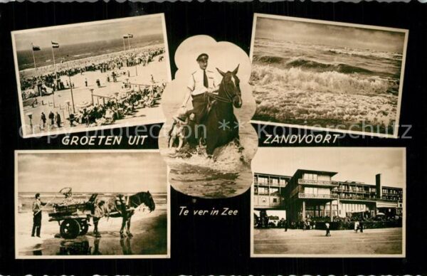 Zandvoort Holland Te ver in Zee