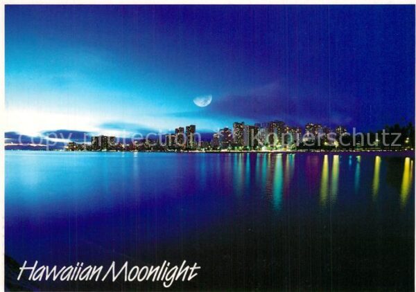 Waikiki Skyline hawaiian Monnlight