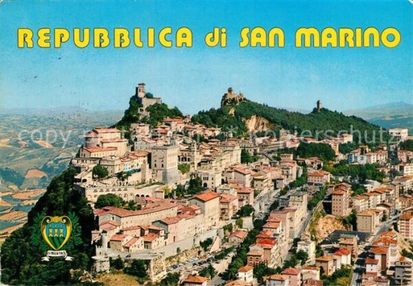 San Marino Repubblica Fliegeraufnahme Drei T?rme
